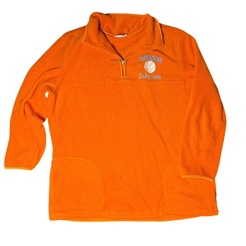 Avenue Tennessee Lady Vols Fleece Pullover Quarter Zip Orange 14/16‎